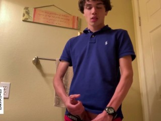 Gay Teen Model Masturbates During Family Reunion!